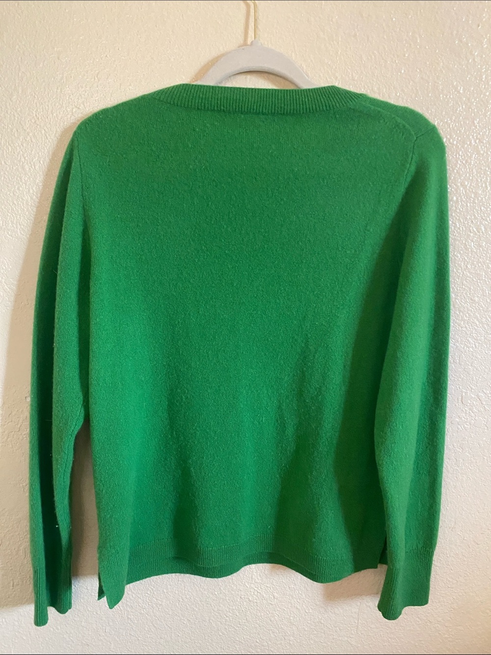 J Crew Green Cashmere Sweater - Picture 3 of 4